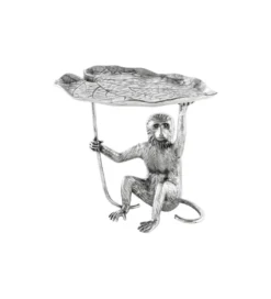 Stolik kawowy WILDLIFE MONKEY 55 cm srebrny*Invicta Interior Hot