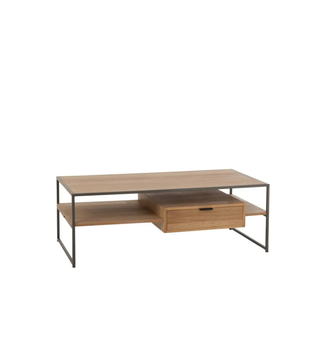 Stolik kawowy WILLY 120 cm w kolorze naturalnym*J-Line Outlet