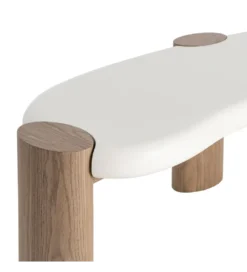 Stolik kawowy WINAS 125 cm biały naturalny*Zona-Design Discount