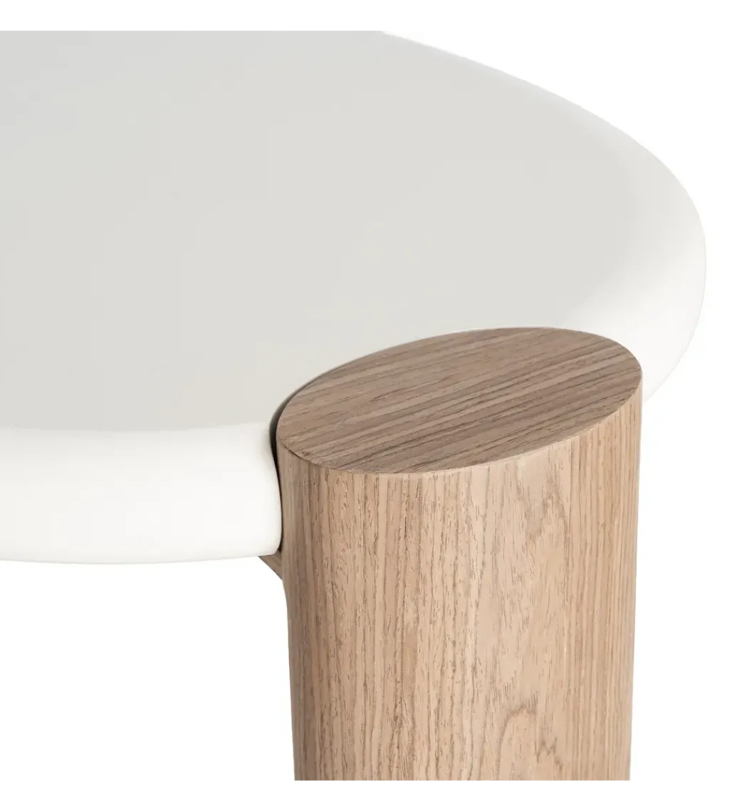 Stolik kawowy WINAS 125 cm biały naturalny*Zona-Design Discount