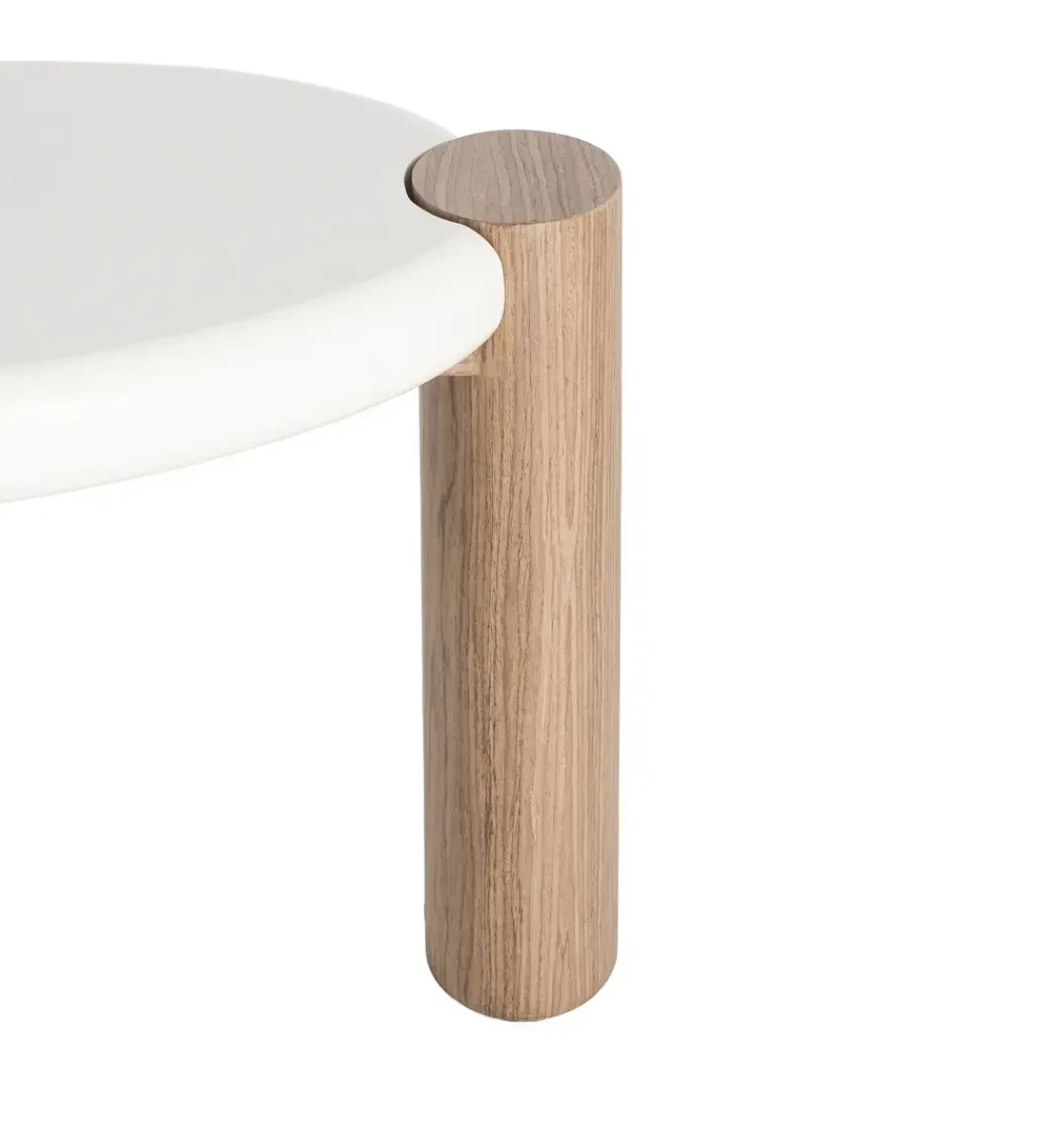 Stolik kawowy WINAS 125 cm biały naturalny*Zona-Design Discount