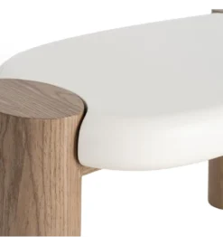 Stolik kawowy WINAS 125 cm biały naturalny*Zona-Design Discount