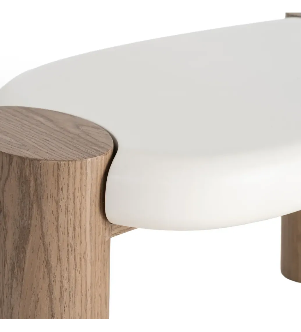 Stolik kawowy WINAS 125 cm biały naturalny*Zona-Design Discount