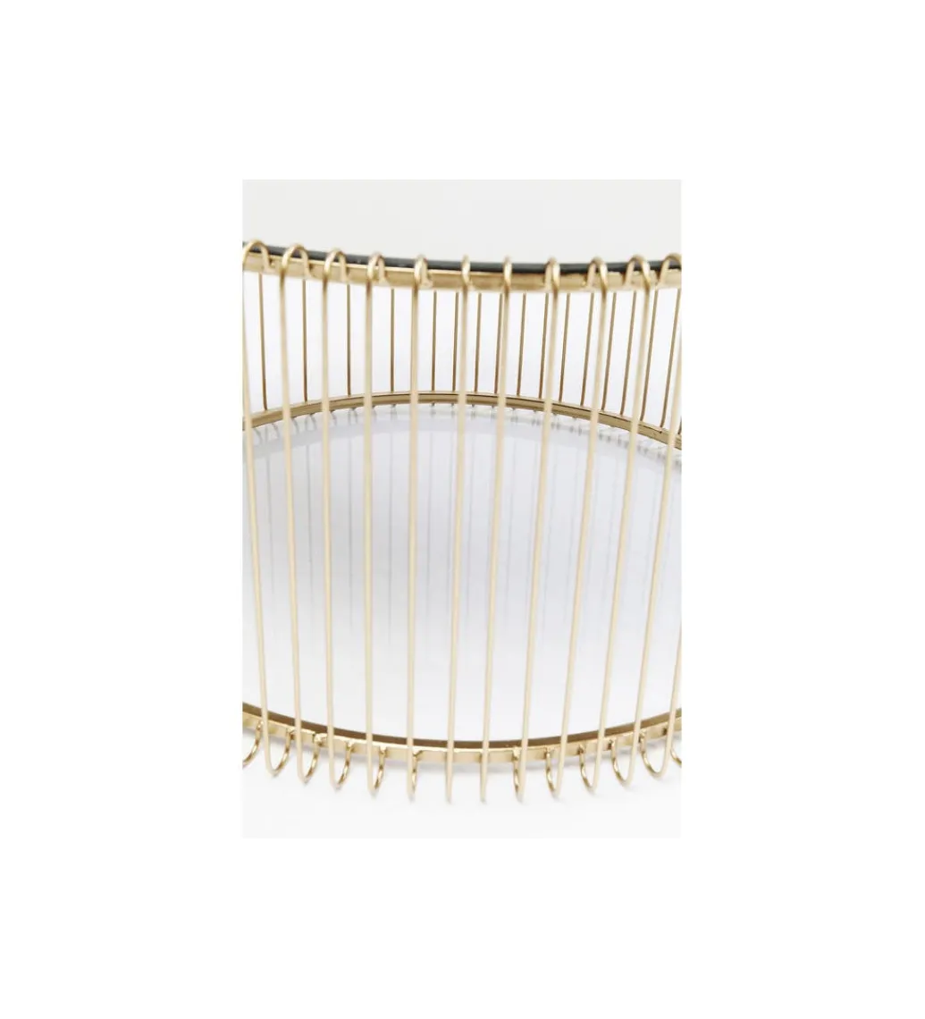 Stolik kawowy Wire Brass set 2 złoty*KARE Best