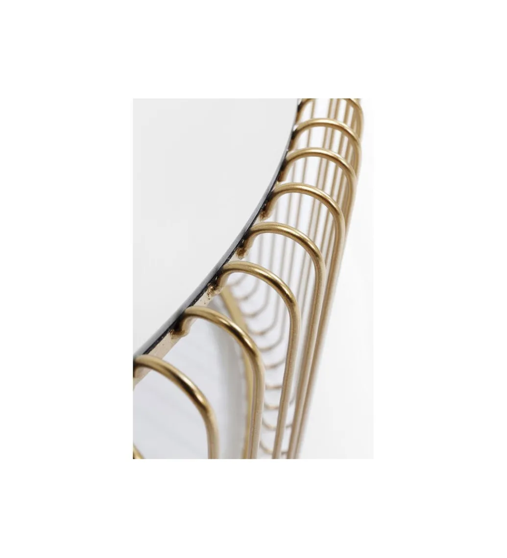 Stolik kawowy Wire Brass set 2 złoty*KARE Best