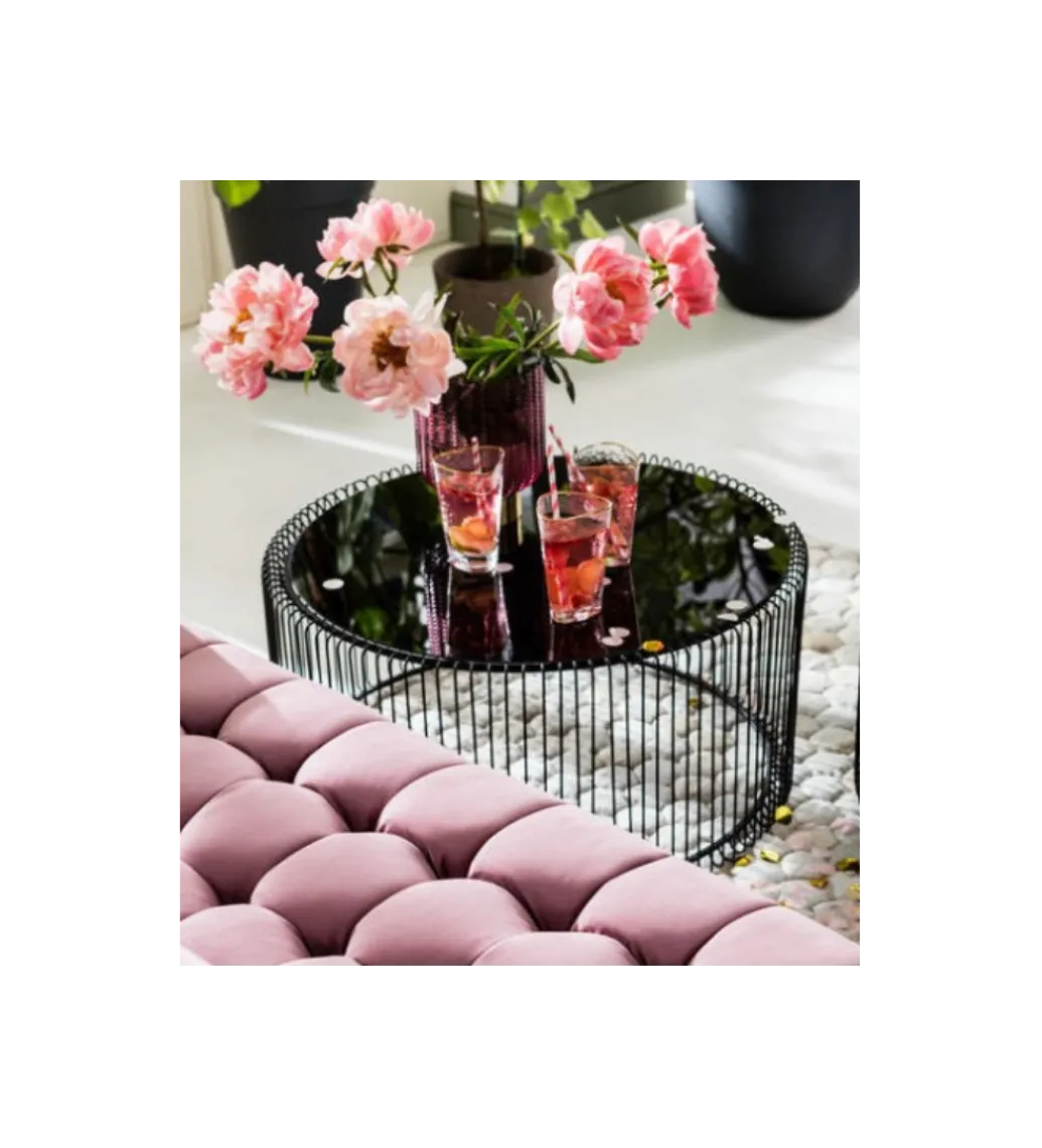 Stolik kawowy Wire SET 2 czarny*KARE Discount
