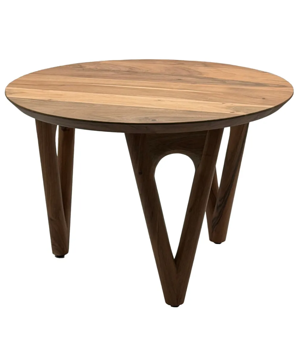 Stolik kawowy WOHNLING 60 cm drewno akacja*WOHNLING, GERMANY Discount