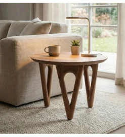Stolik kawowy WOHNLING 60 cm drewno akacja*WOHNLING, GERMANY Discount