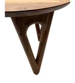 Stolik kawowy WOHNLING 60 cm drewno akacja*WOHNLING, GERMANY Discount