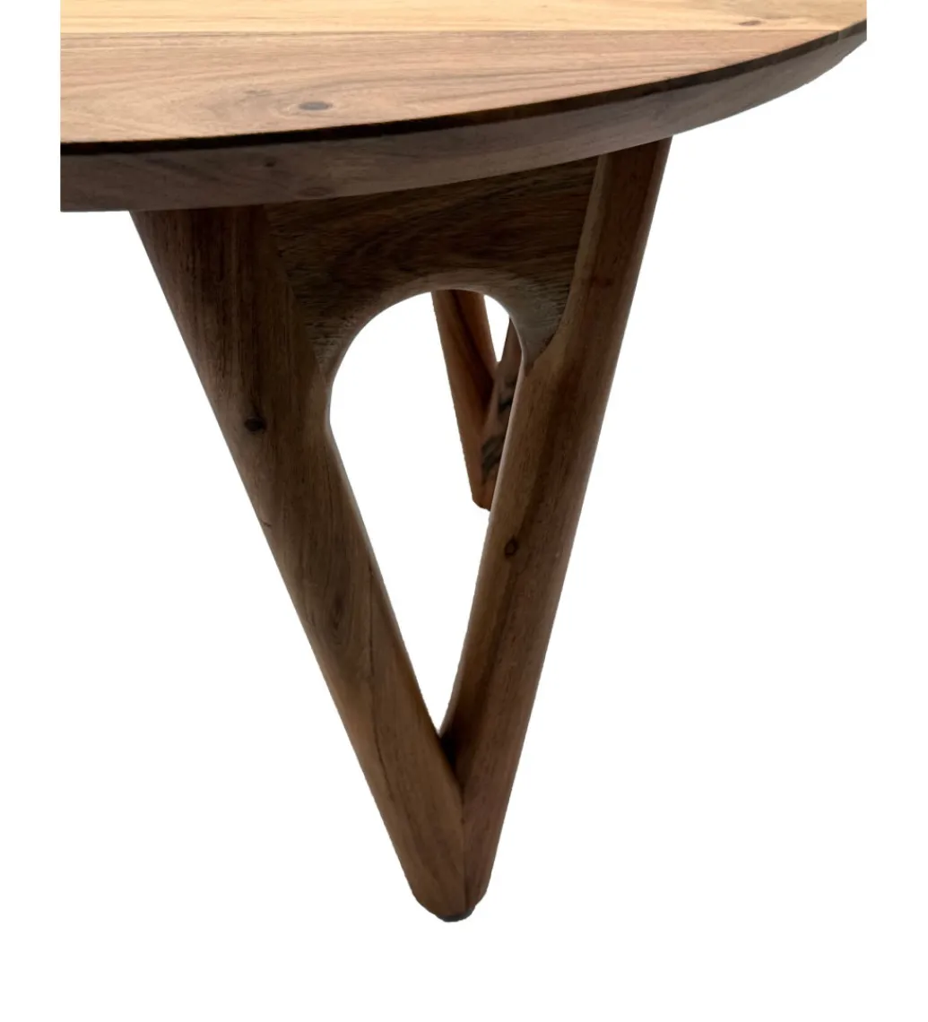 Stolik kawowy WOHNLING 60 cm drewno akacja*WOHNLING, GERMANY Discount