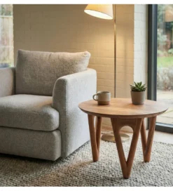 Stolik kawowy WOHNLING 60 cm drewno akacja*WOHNLING, GERMANY Discount