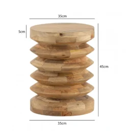 Stolik kawowy WOHNLING 35 cm drewno mango*WOHNLING, GERMANY Sale