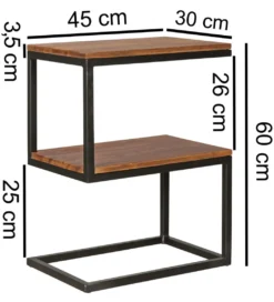 Stolik kawowy WOHNLING 45 cm drewno sheesham*WOHNLING, GERMANY Best