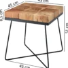 Stolik kawowy WOHNLING 45 cm drewno akacja*WOHNLING, GERMANY Sale