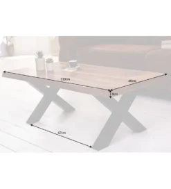 Stolik kawowy ZAMBEZI Amazonas X 110 cm drewno Sheesham*Invicta Interior - przedsprzedaż Clearance
