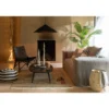 Stolik kawowy ZAMBIA 120 cm drewno teak czarny*J-Line Outlet