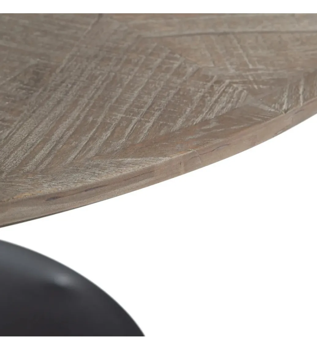 Stolik kawowy ZARMINIA 80 cm drewno wiązu*DENZO Online