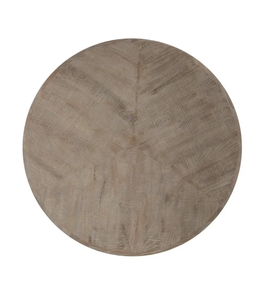 Stolik kawowy ZARMINIA 80 cm drewno wiązu*DENZO Online