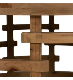 Stolik kawowy ZEGAR 80 cm drewno jodła*Zona-Design New