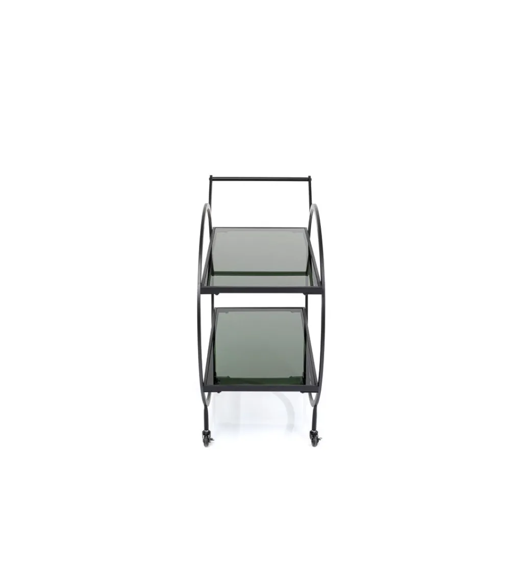 Stolik na kółkach LOFT 74 cm czarny*KDesign Discount