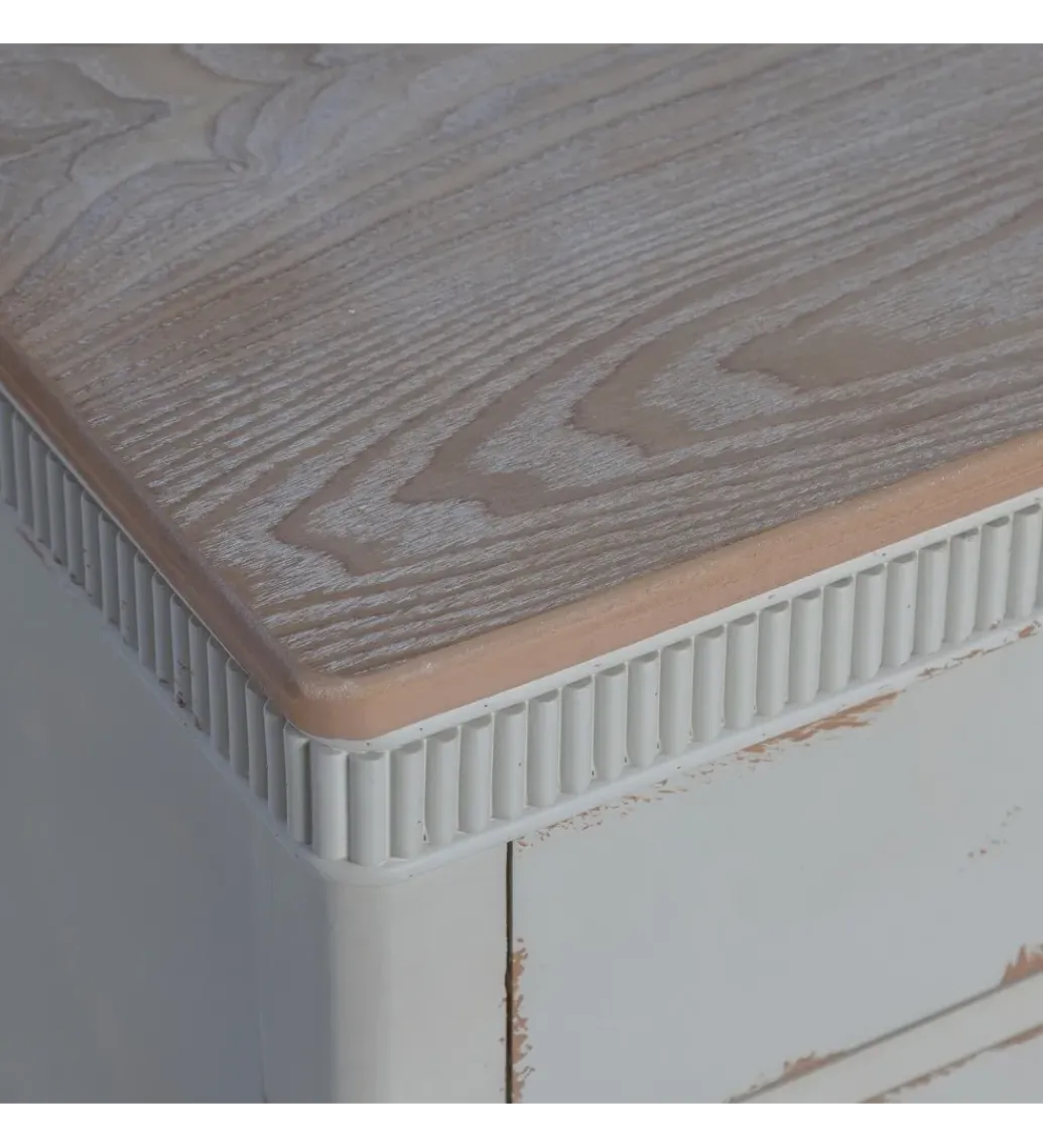 Stolik nocny ALIEY 72 cm drewno jodła kremowy*Zona-Design Hot