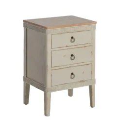 Stolik nocny ALIEY 72 cm drewno jodła kremowy*Zona-Design Hot