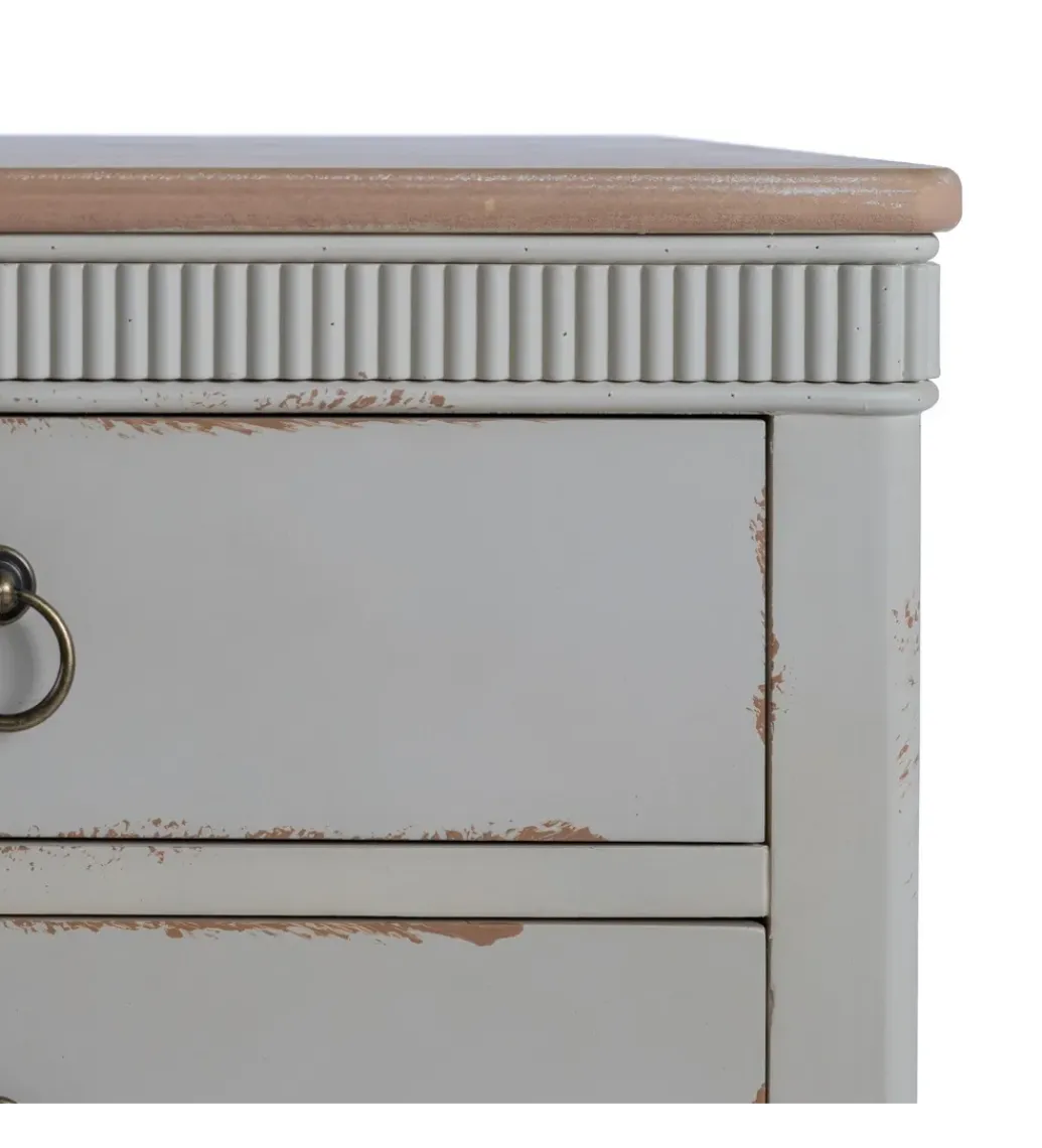 Stolik nocny ALIEY 72 cm drewno jodła kremowy*Zona-Design Hot