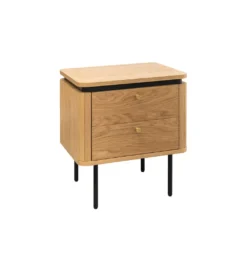 Stolik nocny ATELIER 55 cm kolor dębu*Invicta Interior - przedsprzedaż Clearance