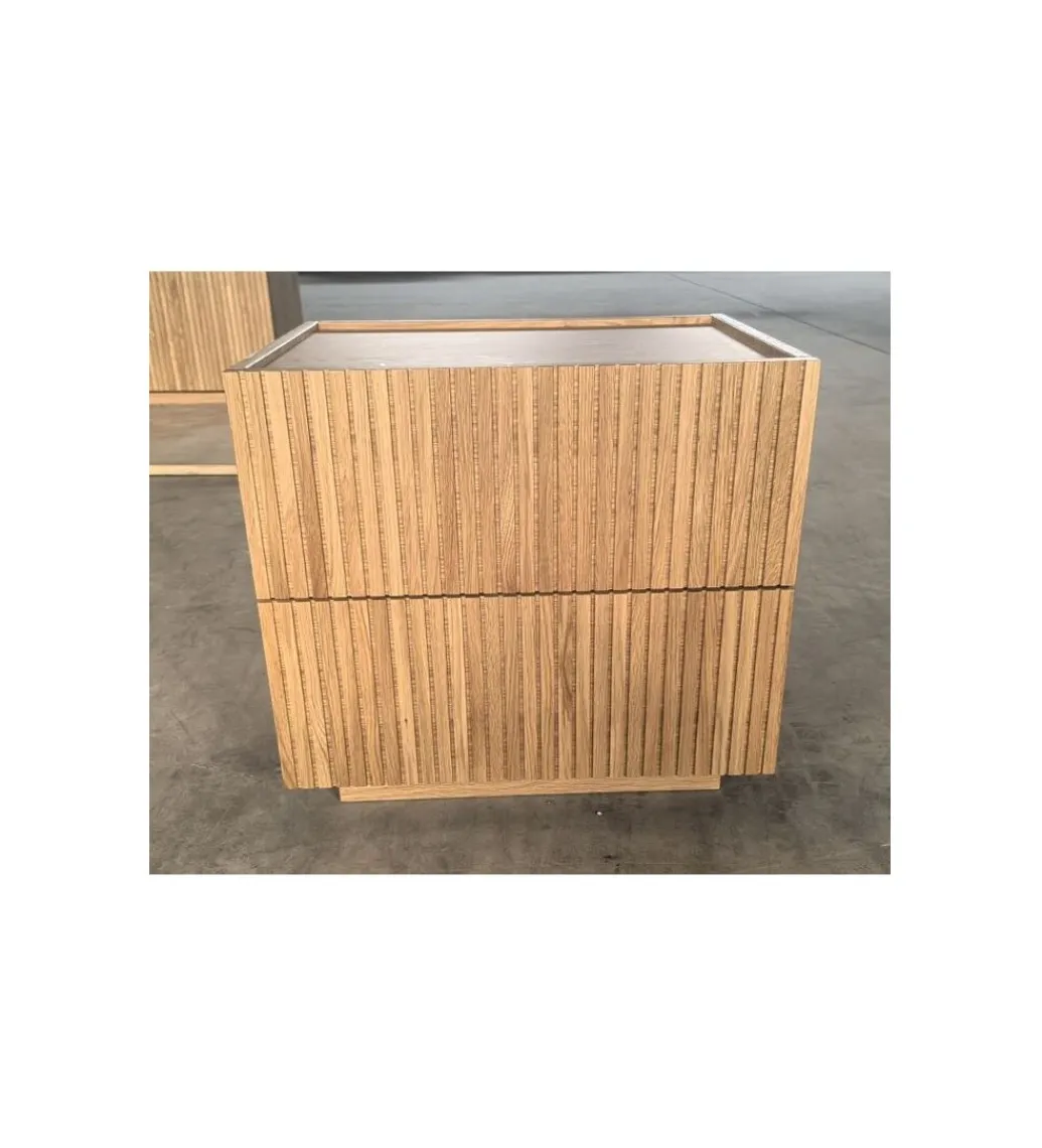 Stolik nocny BRIGHTON 55 x 50 cm naturalna*KARE Sale