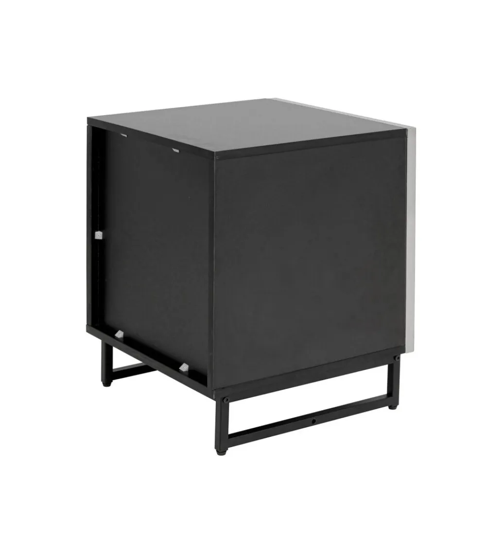 Stolik nocny CARINO 50 cm srebrna*KARE New