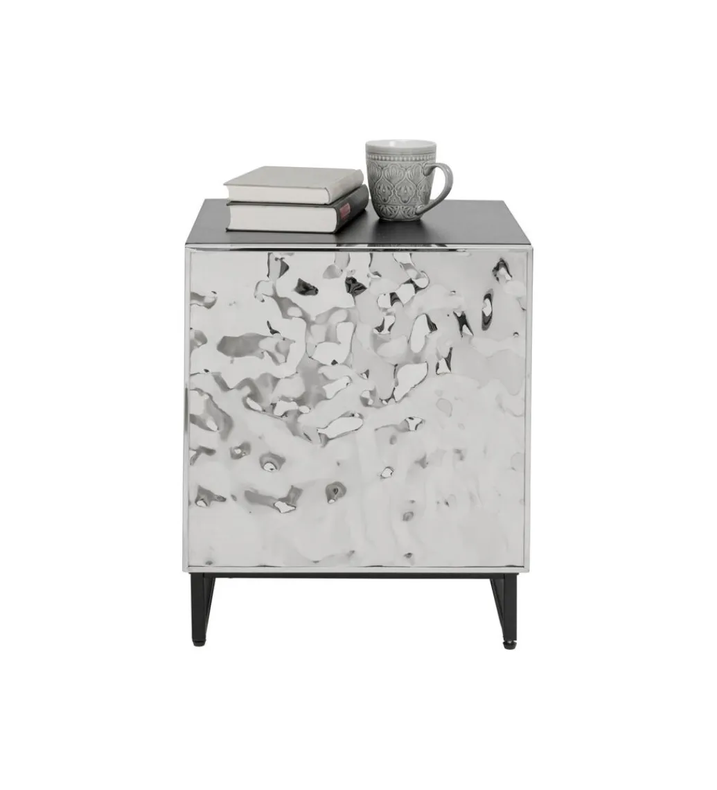 Stolik nocny CARINO 50 cm srebrna*KARE New