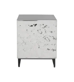 Stolik nocny CARINO 50 cm srebrna*KARE New