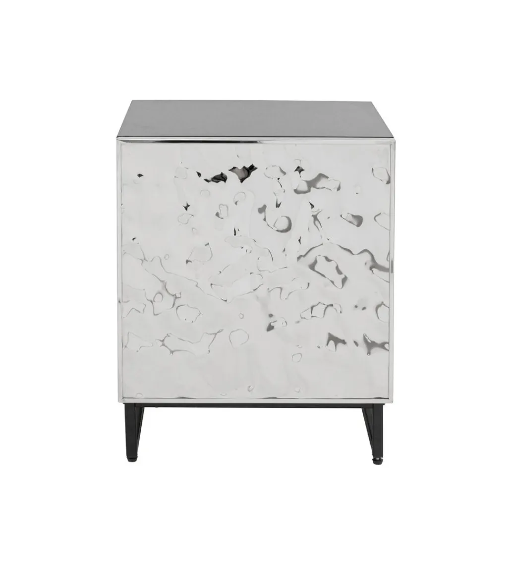 Stolik nocny CARINO 50 cm srebrna*KARE New
