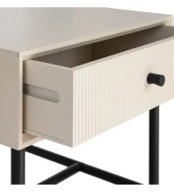 Stolik nocny ENTARADA 40 cm kremowy*Zona-Design Outlet