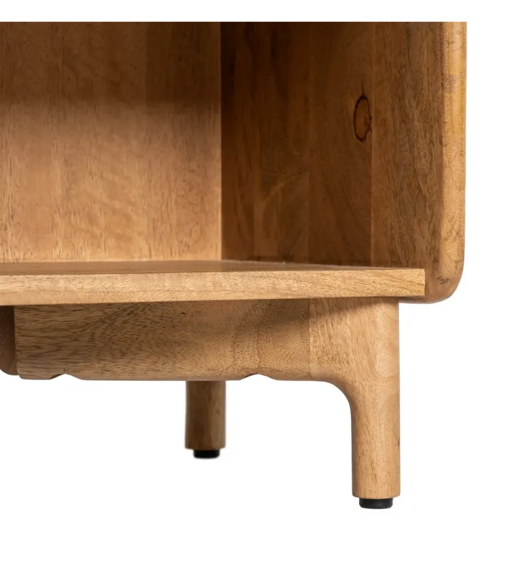 Stolik nocny GALT 50 cm drewno mango naturalny*Zona-Design