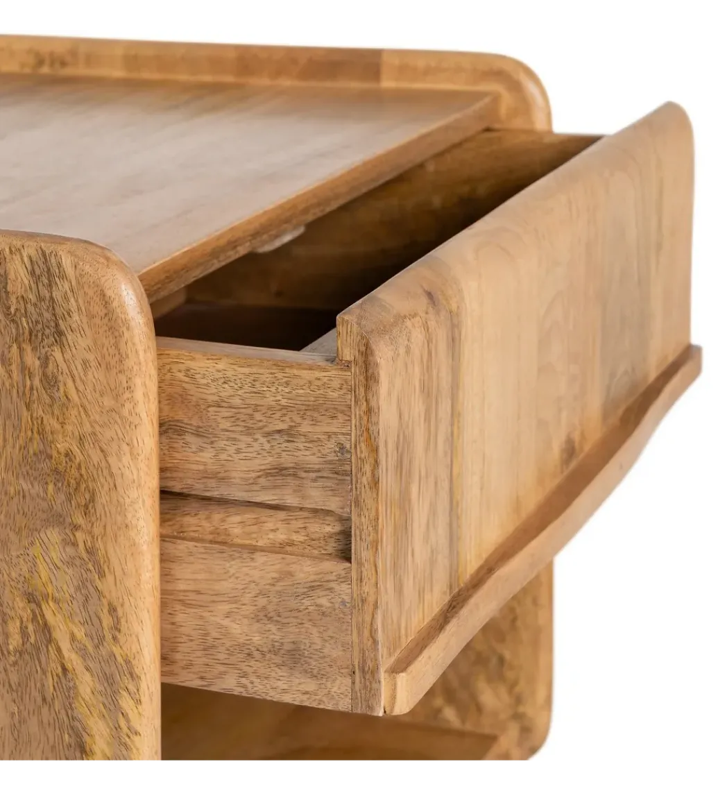 Stolik nocny GALT 50 cm drewno mango naturalny*Zona-Design