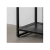 Stolik nocny INDUSTRIAL 56 cm naturalny czarny*Zona-Design Discount