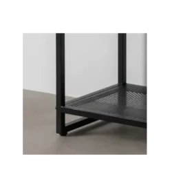 Stolik nocny INDUSTRIAL 56 cm naturalny czarny*Zona-Design Discount