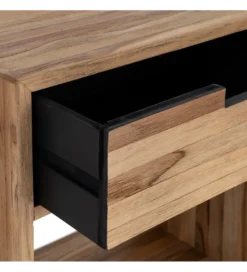 Stolik nocny KURAN 60 cm drewno teak*Zona-Design Sale