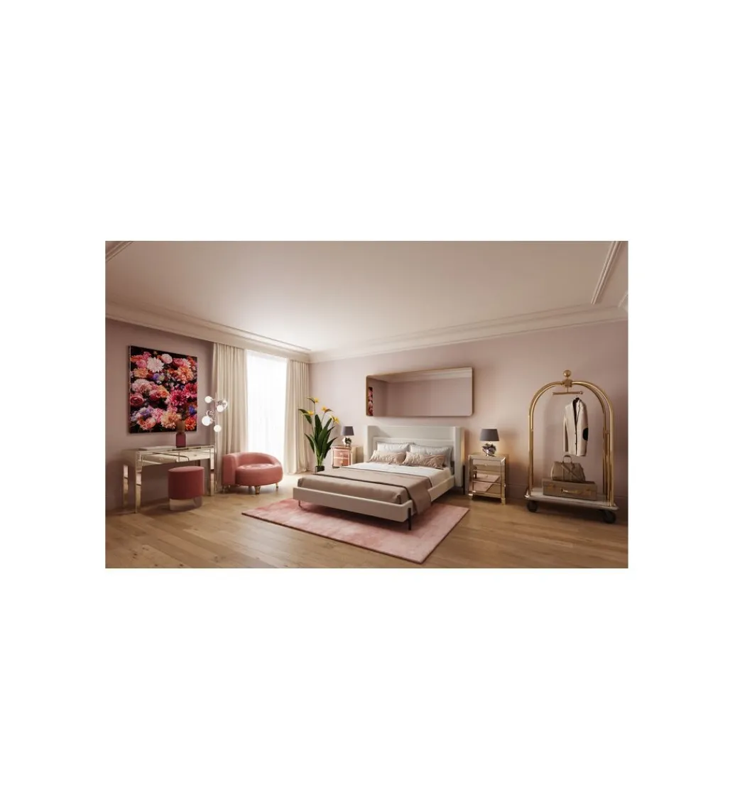 Stolik nocny LUXURY 49 cm transparentna*KARE Best