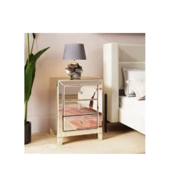 Stolik nocny LUXURY 49 cm transparentna*KARE Best