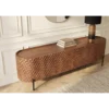 Stolik pod TV ADLON 200 cm drewno mango wzór 3D*Invicta Interior