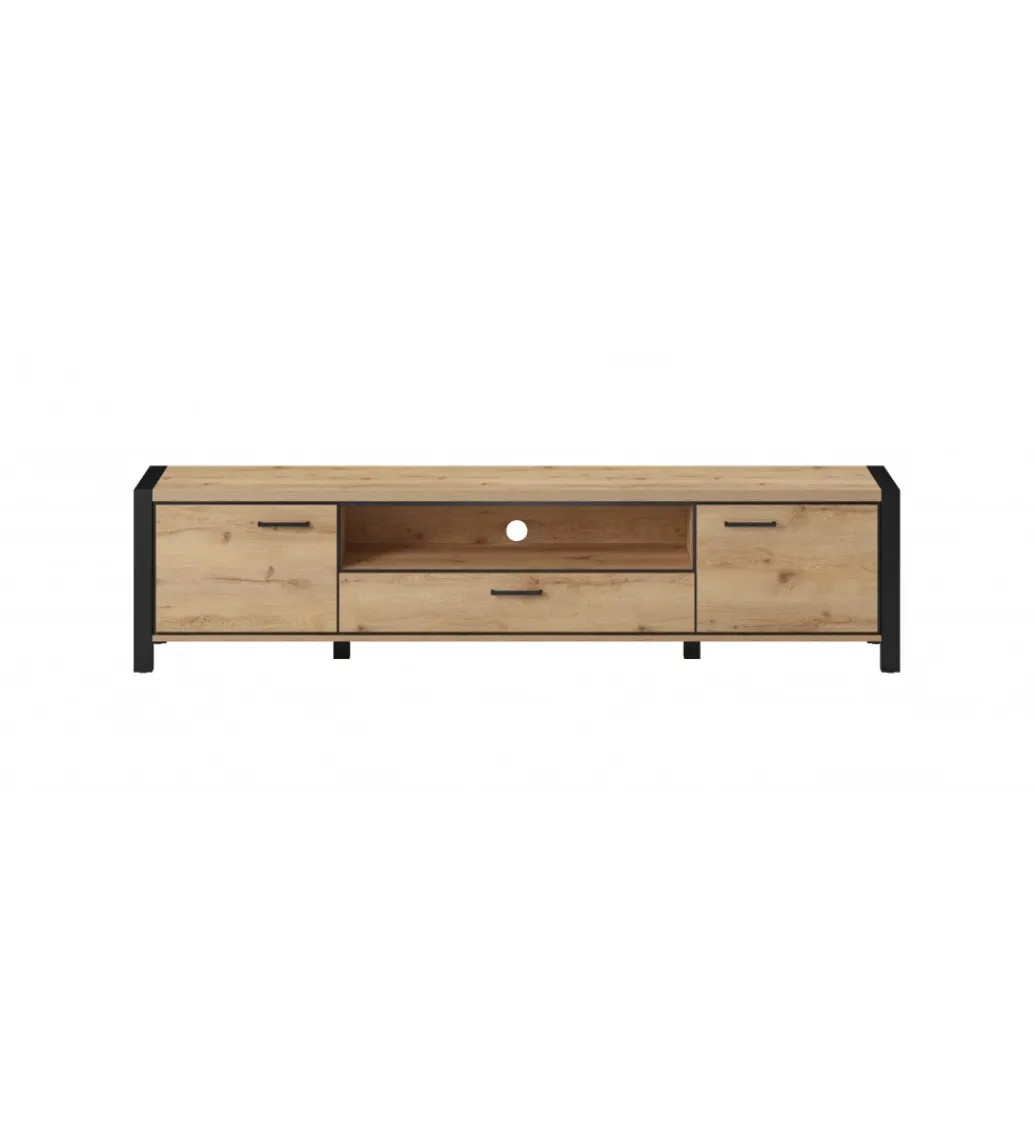 Stolik Pod TV AKTIV 210 cm w optyce dąb Taurus*Helvetia Hot