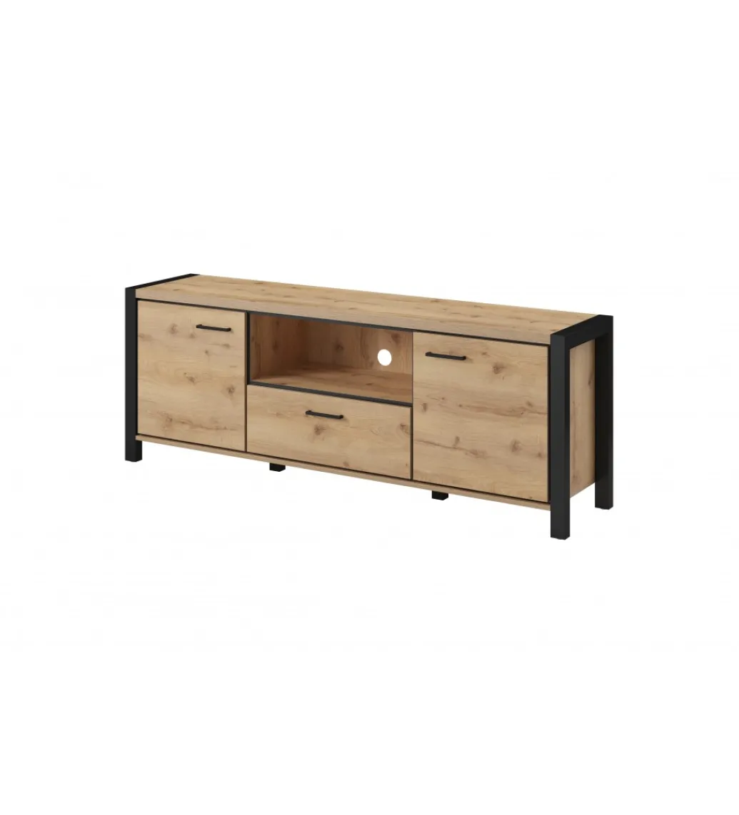 Stolik Pod TV AKTIV 180 cm w optyce dąb Taurus*Helvetia Best