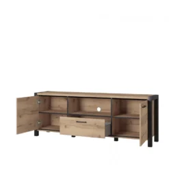 Stolik Pod TV AKTIV 180 cm w optyce dąb Taurus*Helvetia Best