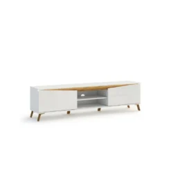 Stolik pod TV ALADYN 200 cm biały*MCA Linia Włoska Clearance