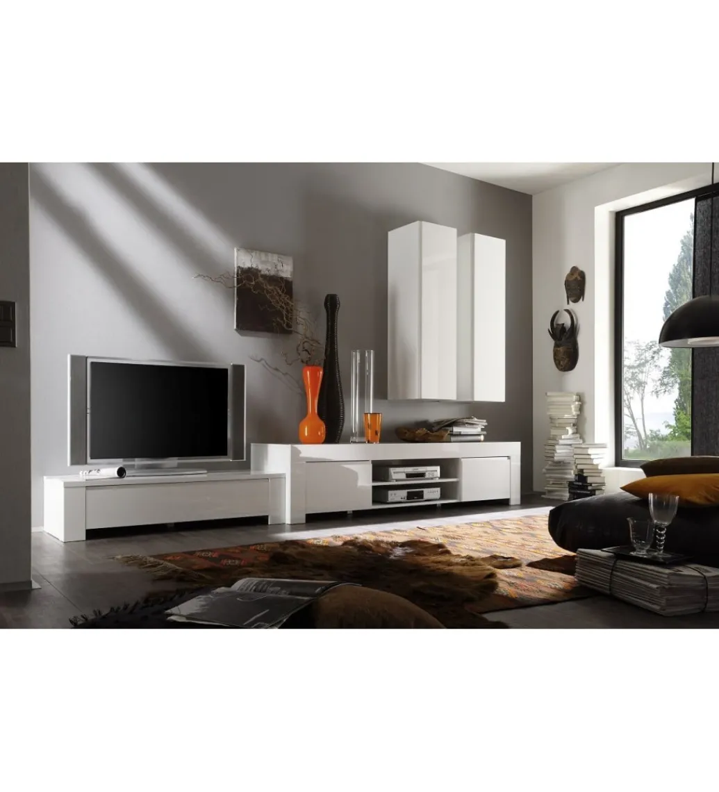 Stolik Pod TV AMALFI 190 Cm Biały*MCA Linia Włoska New
