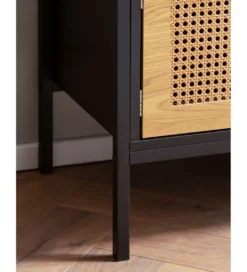 Stolik pod TV Ambert 110 cm czarny*WOHNLING, GERMANY Outlet