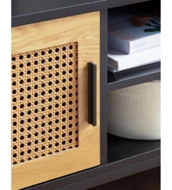 Stolik pod TV Ambert 110 cm czarny*WOHNLING, GERMANY Outlet