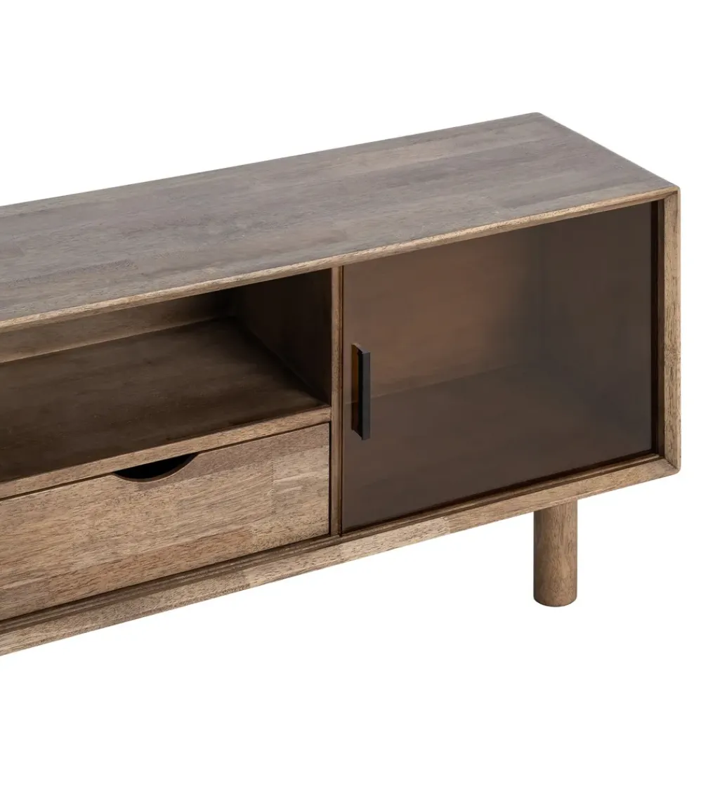 Stolik pod TV AMY 150 cm drewno kauczuk*Zona-Design Clearance